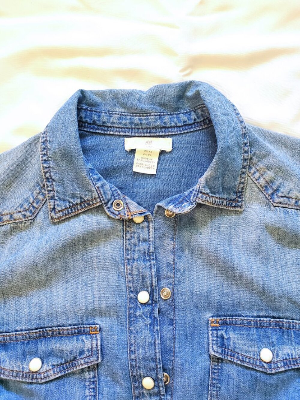 Denim Button-up Top - Picture 7 of 12